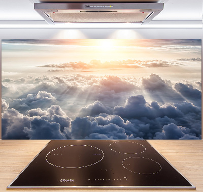 Pannello retrocucina con motivo «Nuvole viste dall'alto»
