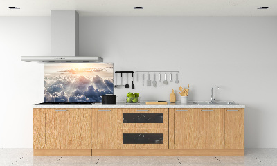 Pannello retrocucina con motivo «Nuvole viste dall'alto»