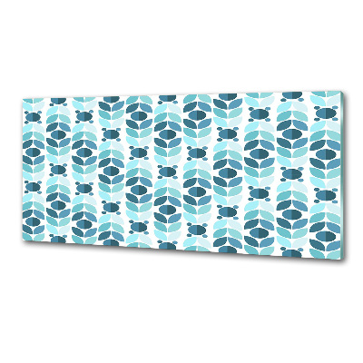 Rivestimento parete cucina con motivo a sfondo geometrico