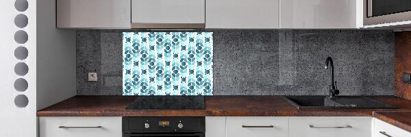 Rivestimento parete cucina con motivo a sfondo geometrico