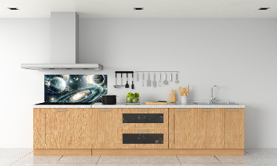 Rivestimento parete cucina con motivo Sistema Solare