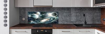 Rivestimento parete cucina con motivo Sistema Solare