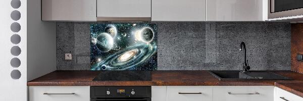 Rivestimento parete cucina con motivo Sistema Solare
