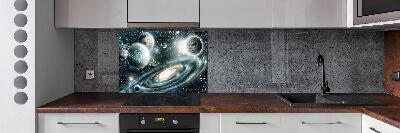 Rivestimento parete cucina con motivo Sistema Solare
