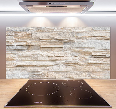 Pannello retrocucina con stampa a motivo di muro di mattoni