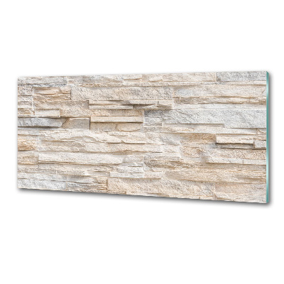 Pannello retrocucina con stampa a motivo di muro di mattoni