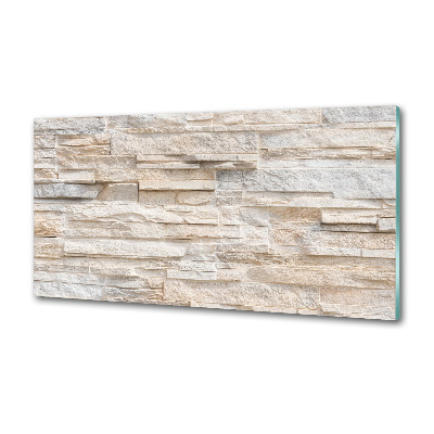 Pannello retrocucina con stampa a motivo di muro di mattoni