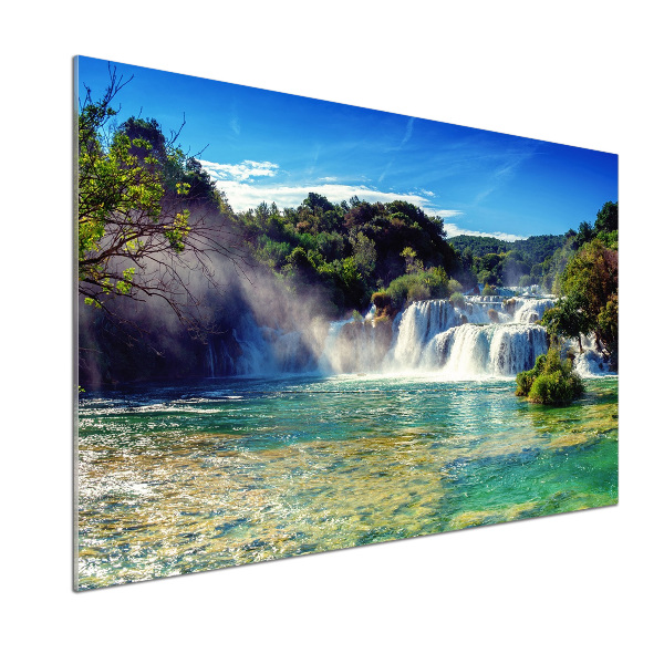 Rivestimento parete cucina con motivo Cascate di Krka