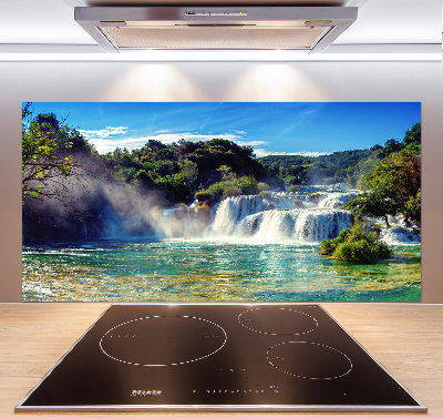 Rivestimento parete cucina con motivo Cascate di Krka