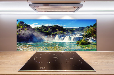 Rivestimento parete cucina con motivo Cascate di Krka
