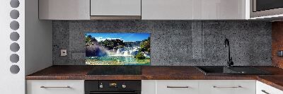 Rivestimento parete cucina con motivo Cascate di Krka