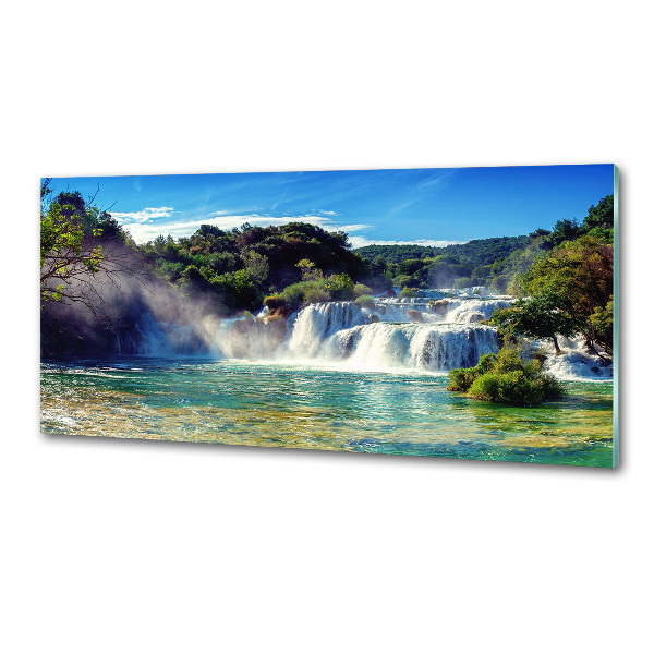 Rivestimento parete cucina con motivo Cascate di Krka