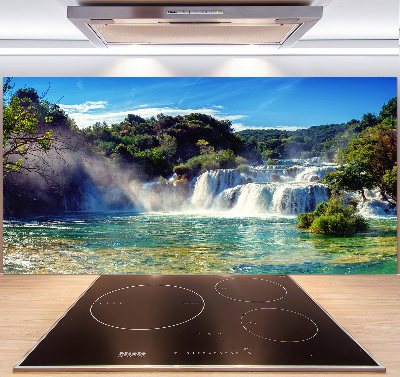 Rivestimento parete cucina con motivo Cascate di Krka