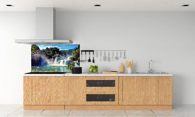 Rivestimento parete cucina con motivo Cascate di Krka