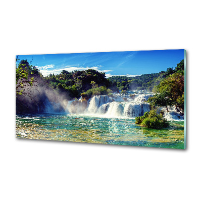Rivestimento parete cucina con motivo Cascate di Krka