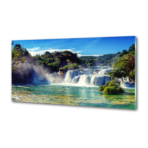Rivestimento parete cucina con motivo Cascate di Krka