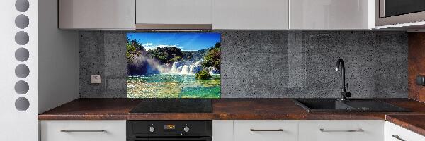 Rivestimento parete cucina con motivo Cascate di Krka