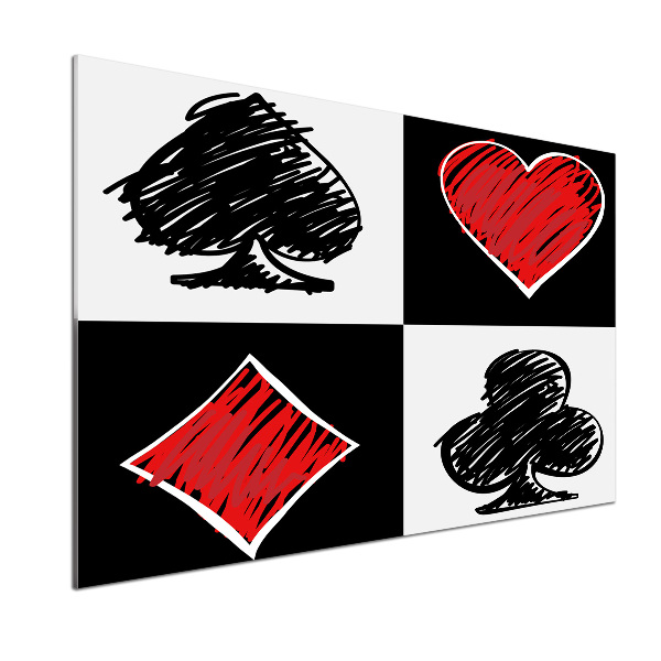 Rivestimento parete cucina con motivo a semisfera delle carte