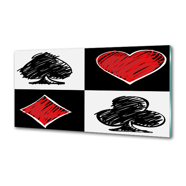 Rivestimento parete cucina con motivo a semisfera delle carte