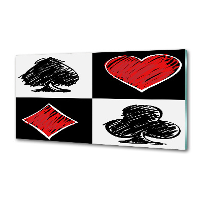 Rivestimento parete cucina con motivo a semisfera delle carte