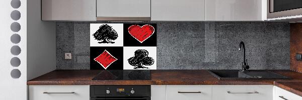 Rivestimento parete cucina con motivo a semisfera delle carte