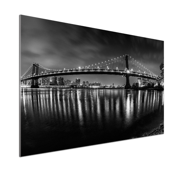 Rivestimento parete cucina con motivo Manhattan di notte