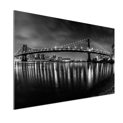 Rivestimento parete cucina con motivo Manhattan di notte