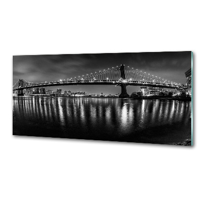 Rivestimento parete cucina con motivo Manhattan di notte