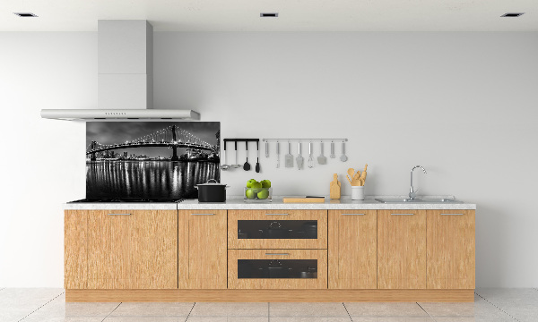 Rivestimento parete cucina con motivo Manhattan di notte