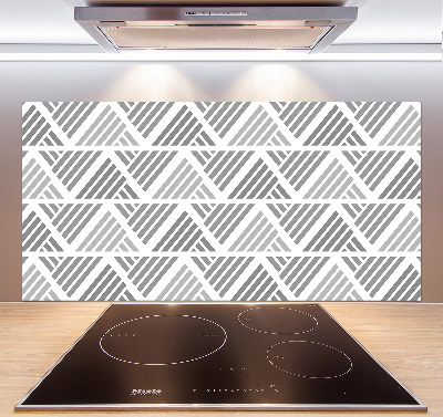 Rivestimento parete cucina con motivo geometrico