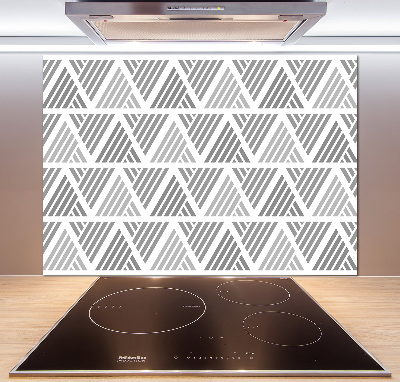 Rivestimento parete cucina con motivo geometrico