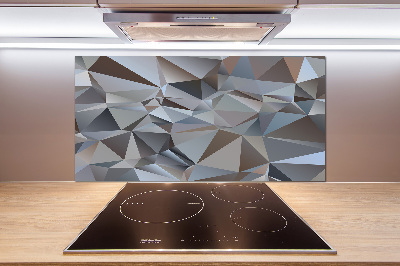 Rivestimento parete cucina con motivo a triangoli astratti