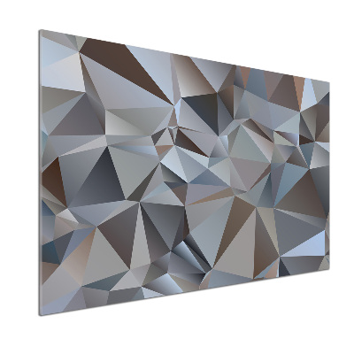 Rivestimento parete cucina con motivo a triangoli astratti