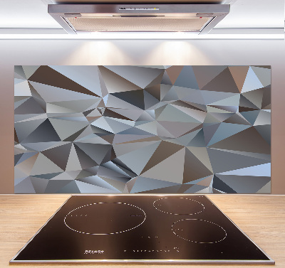 Rivestimento parete cucina con motivo a triangoli astratti