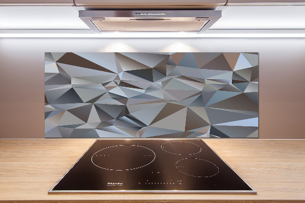 Rivestimento parete cucina con motivo a triangoli astratti