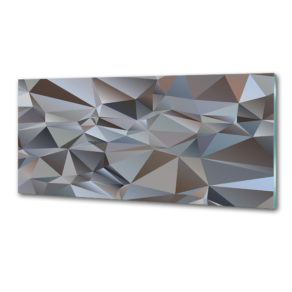 Rivestimento parete cucina con motivo a triangoli astratti