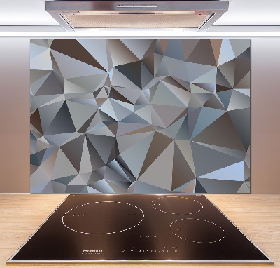 Rivestimento parete cucina con motivo a triangoli astratti