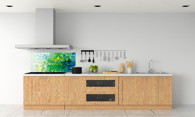 Pannello retrocucina con motivo a triangoli astratti