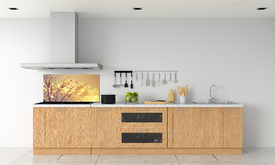 Rivestimento parete cucina con motivo a semi di tarassaco