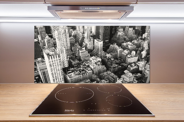 Pannello paraschizzi cucina con stampa della veduta aerea di New York