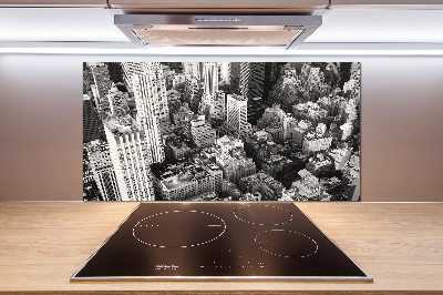 Pannello paraschizzi cucina con stampa della veduta aerea di New York