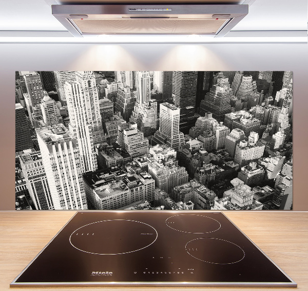 Pannello paraschizzi cucina con stampa della veduta aerea di New York