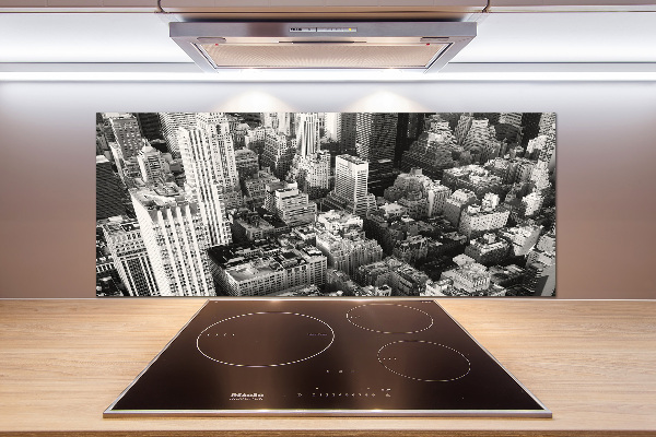 Pannello paraschizzi cucina con stampa della veduta aerea di New York