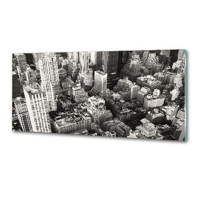 Pannello paraschizzi cucina con stampa della veduta aerea di New York