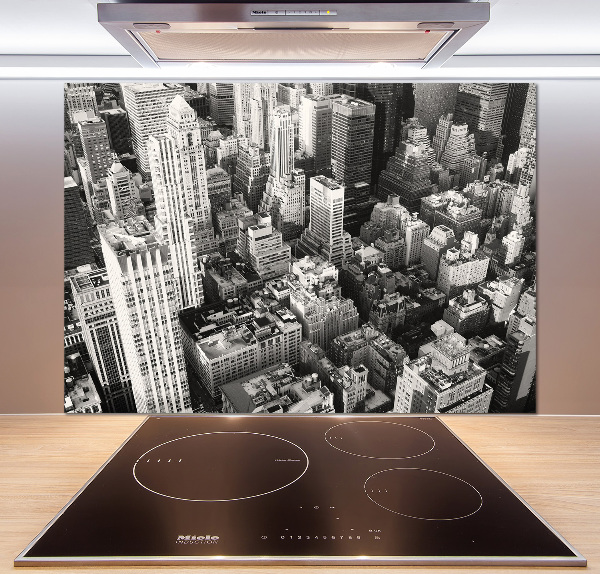 Pannello paraschizzi cucina con stampa della veduta aerea di New York