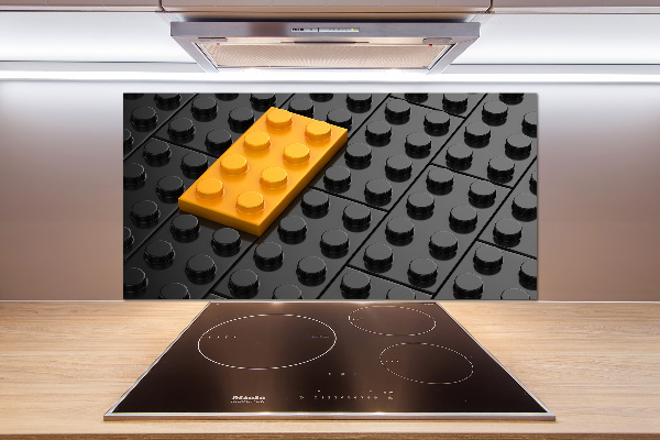 Pannello paraschizzi cucina con motivo Lego
