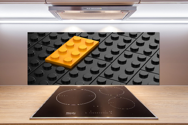 Pannello paraschizzi cucina con motivo Lego