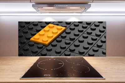 Pannello paraschizzi cucina con motivo Lego