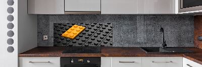 Pannello paraschizzi cucina con motivo Lego