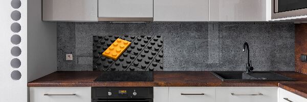 Pannello paraschizzi cucina con motivo Lego